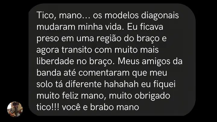 Depoimento de aluno 9 enviado pelo Instagram